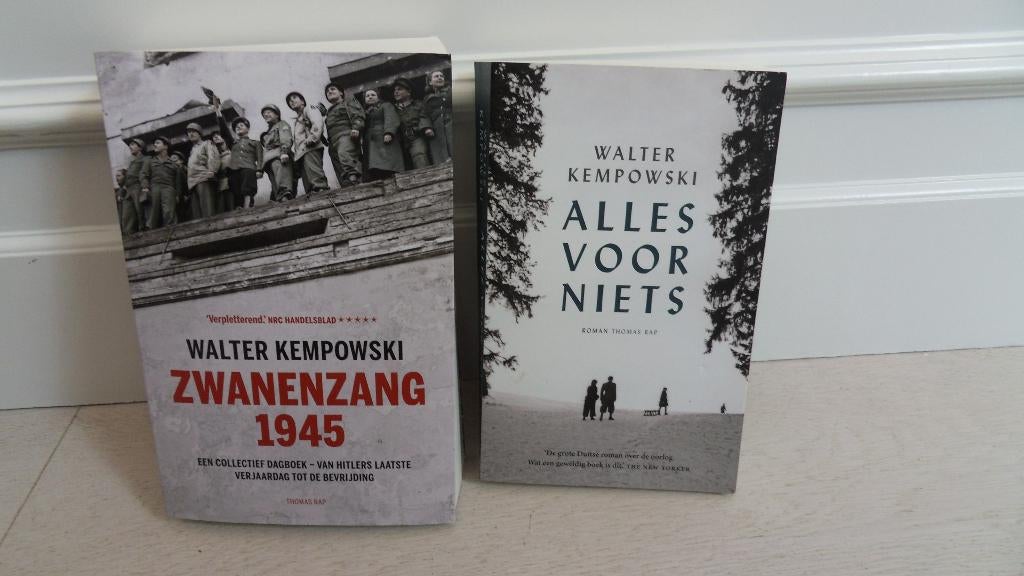 2x Walter Kempowski : Zwanenzang 1945 / Alles voor niets, Overige onderwerpen, Tweede Wereldoorlog, Gelezen, Walter Kempowski