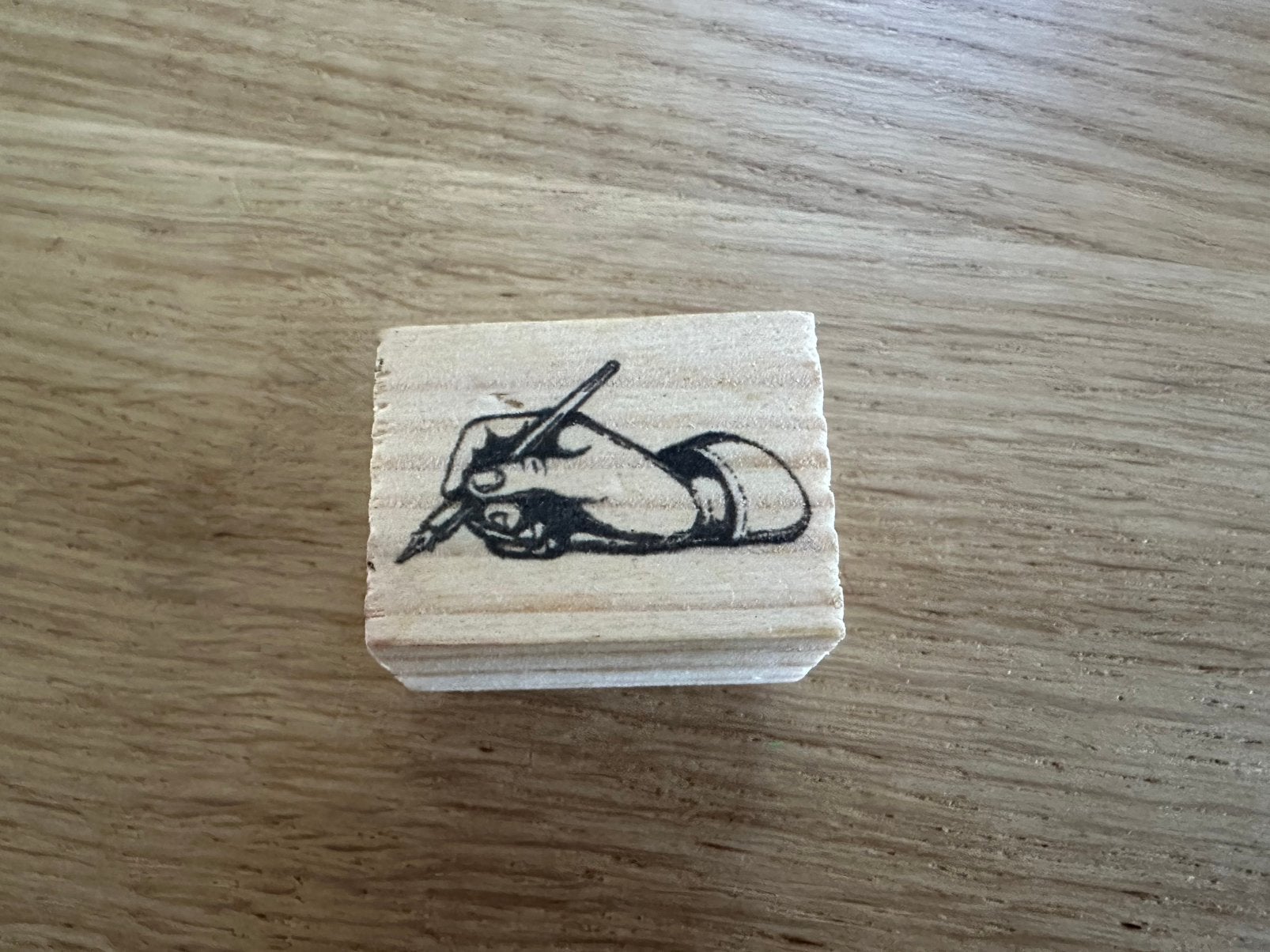 Houten stempel, Ophalen of Verzenden, Zo goed als nieuw, Houten stempel