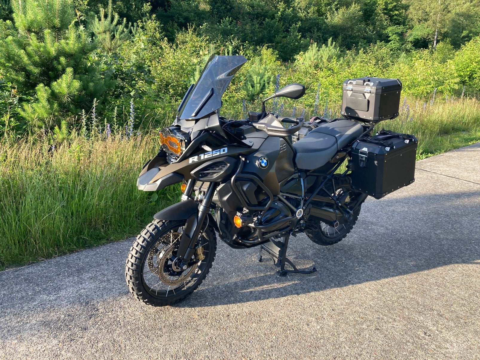 BMW R 1250 GS Adventure Exclusive Full Optie Akrapovic Black, 2 cilinders, 1254 cc, Nieuw, Motorrijbewijs A