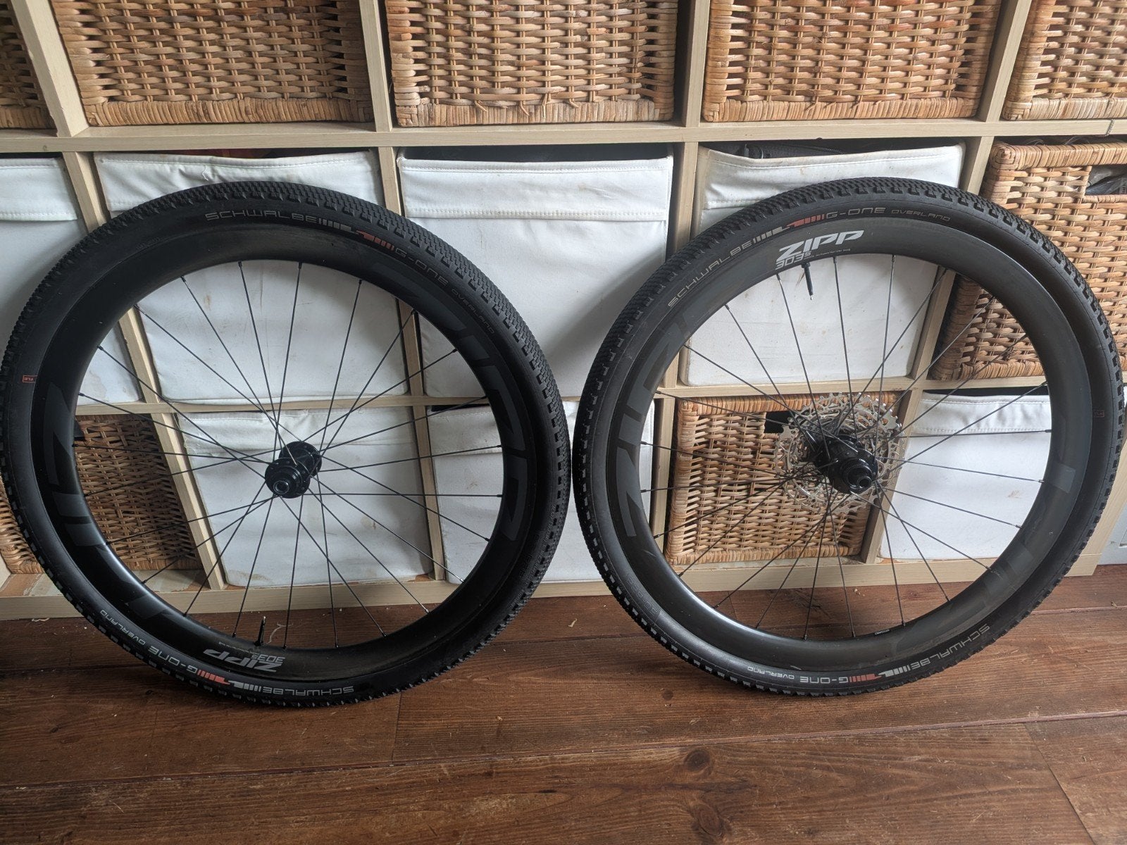 Zipp 303S Carbon Wielset met Schwalbe G-One Overland Banden, Wiel, Zipp, Gebruikt, Ophalen of Verzenden