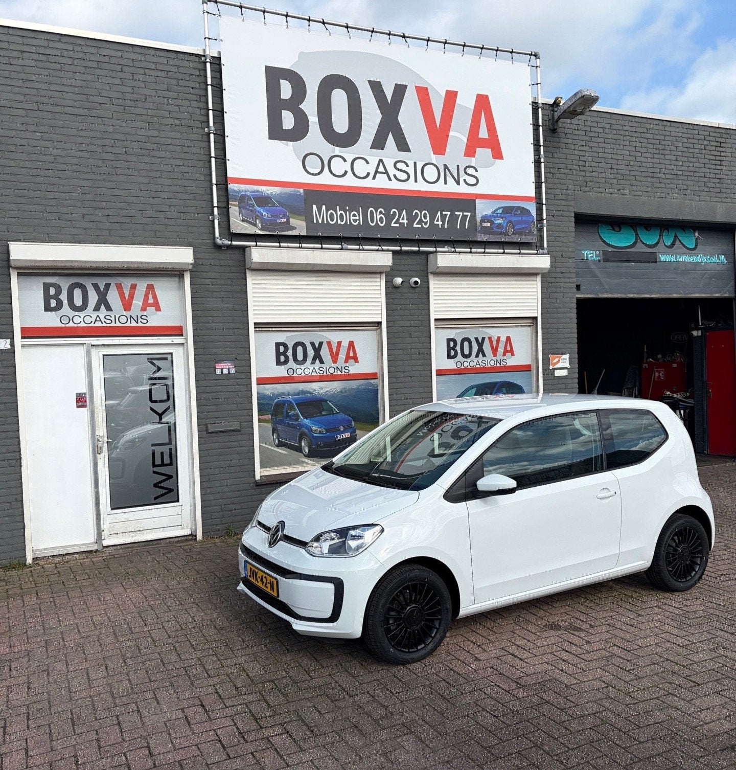 Volkswagen UP! 1.0, Auto's, Dealer onderhouden, Stof, Gebruikt, 4 stoelen
