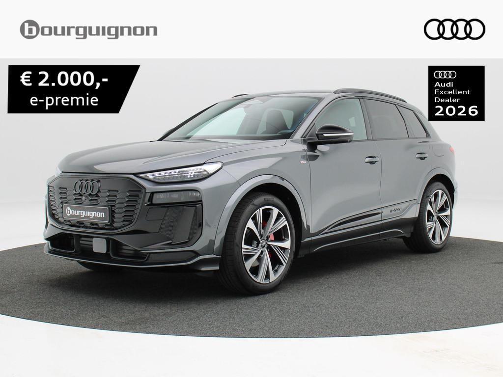 Audi Q6 S edition e-tron 83Kwh 252 PK | Tech Pro pakket | 21, Auto's, Audi, Automaat, Achterwielaandrijving, Zwart, Leder en Stof