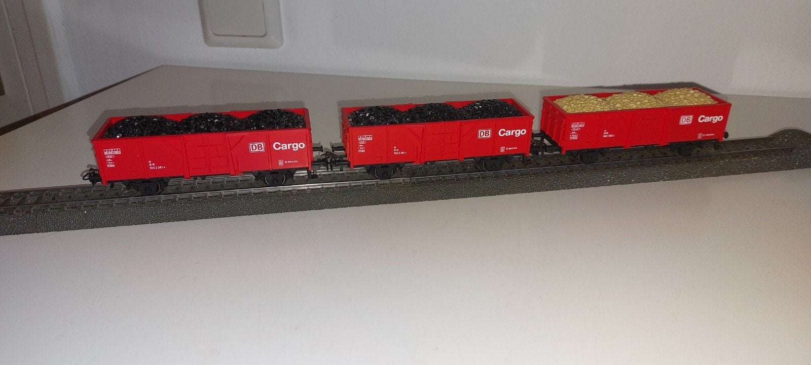 3 mooie Märklin " Cargo " Hogeboord wagons, Wisselstroom, Wagon, Ophalen of Verzenden, Zo goed als nieuw