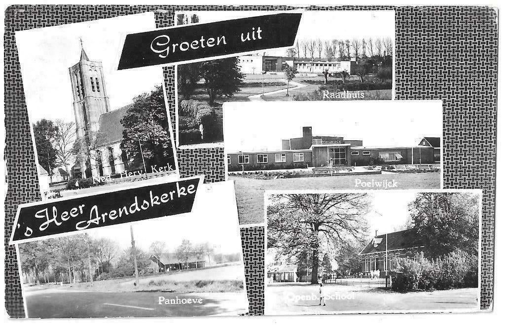 AK 's-Heer Arendskerke - Groeten uit....Raadhuis, Verzamelen, Verzenden, 1960 tot 1980, Gelopen, Zeeland