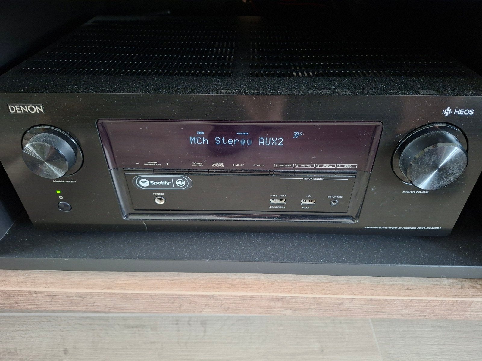 Denon AVR-X2400H AV versterker, Denon, Ophalen of Verzenden, Zo goed als nieuw, 60 tot 120 watt