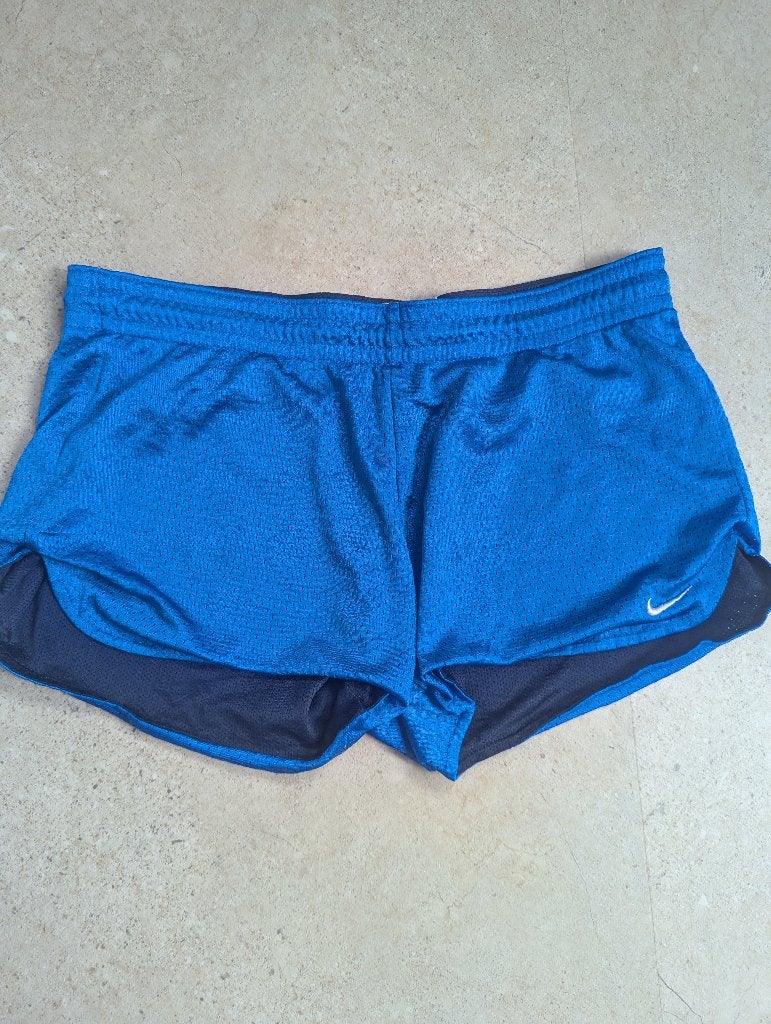 Nike sportbroekje - Blauw - Maat S, Nike, Hardlopen of Fietsen, Maat 36 (S), Gedragen