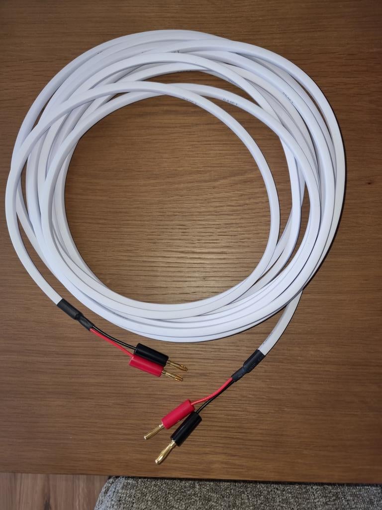 Audioquest Q2 luidsprekerkabel 8m met bananenstekkers, Ophalen of Verzenden