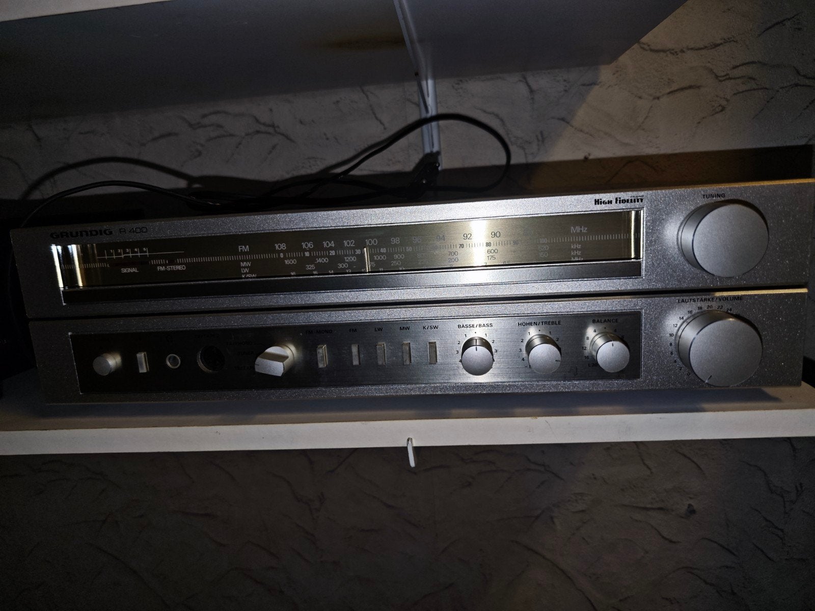 Grundig HiFi Tuner en Versterker Set - Vintage Audio, Gebruikt, Tuner of Radio, Losse componenten, Ophalen