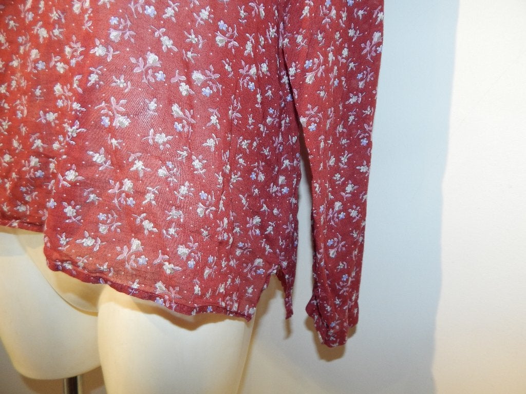 Isabel Marant etoile rode blouse schattige bloemen print 40, Verzenden, Gedragen, Rood, Maat 38/40 (M)