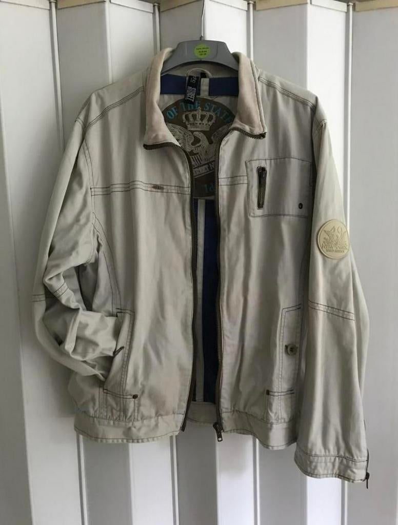 Heren voorjaarsjas, Kleding | Heren, Ophalen of Verzenden, Zo goed als nieuw, Maat 56/58 (XL), Beige