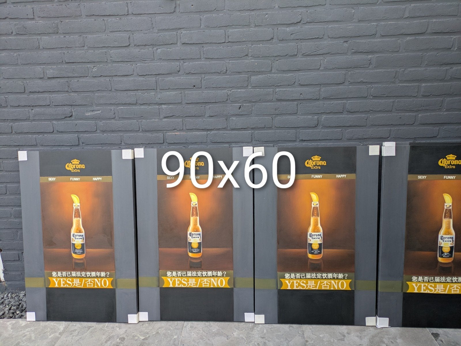 Heineken en Corona canvasdoeken 90x60, 50 – 75, Nieuw, Ophalen of Verzenden, 75 tot 100 cm