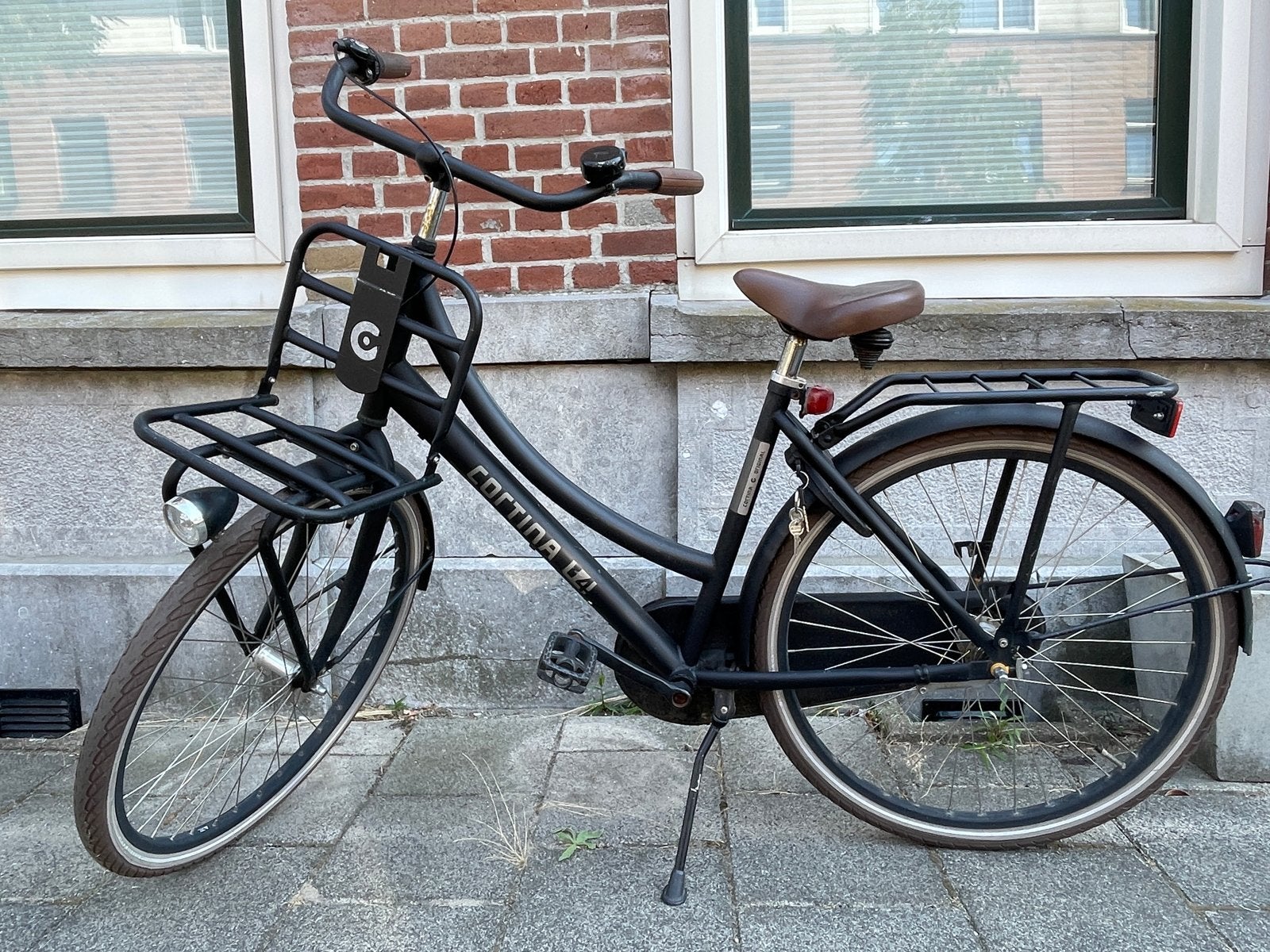 Cortina U4 Transport Mini kleur zwart mat, 42 cm, Fietsen en Brommers, Fietsen | Meisjes, Ophalen, Terugtraprem, Versnellingen