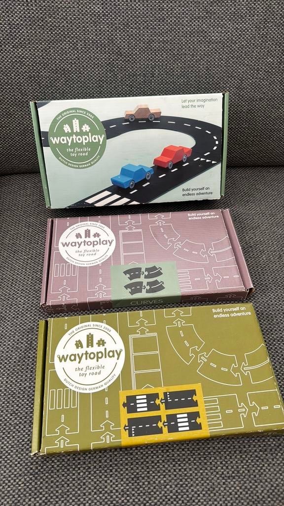 way to play autobaan, Kinderen en Baby's, Speelgoed | Racebanen, Ophalen of Verzenden, Zo goed als nieuw, Handmatig, Overige merken