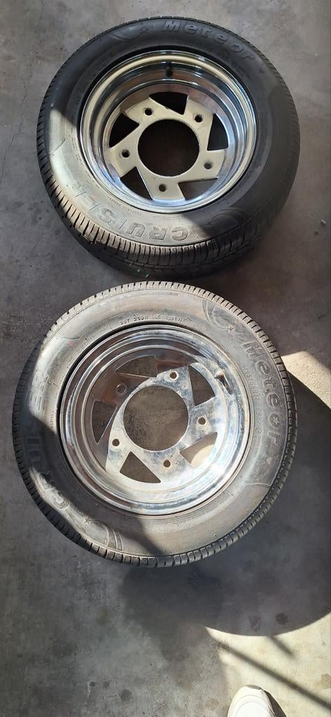 Vw kever buggy Us blade wheels chrome 5 gaats Met nog nieuwe, Ophalen, Zo goed als nieuw