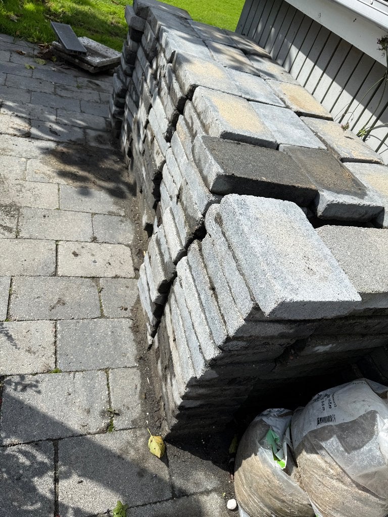betontegels getrommeld. afm: 20x30x6cm, Tuin en Terras, Ophalen, Gebruikt, 10 m² of meer, Beton