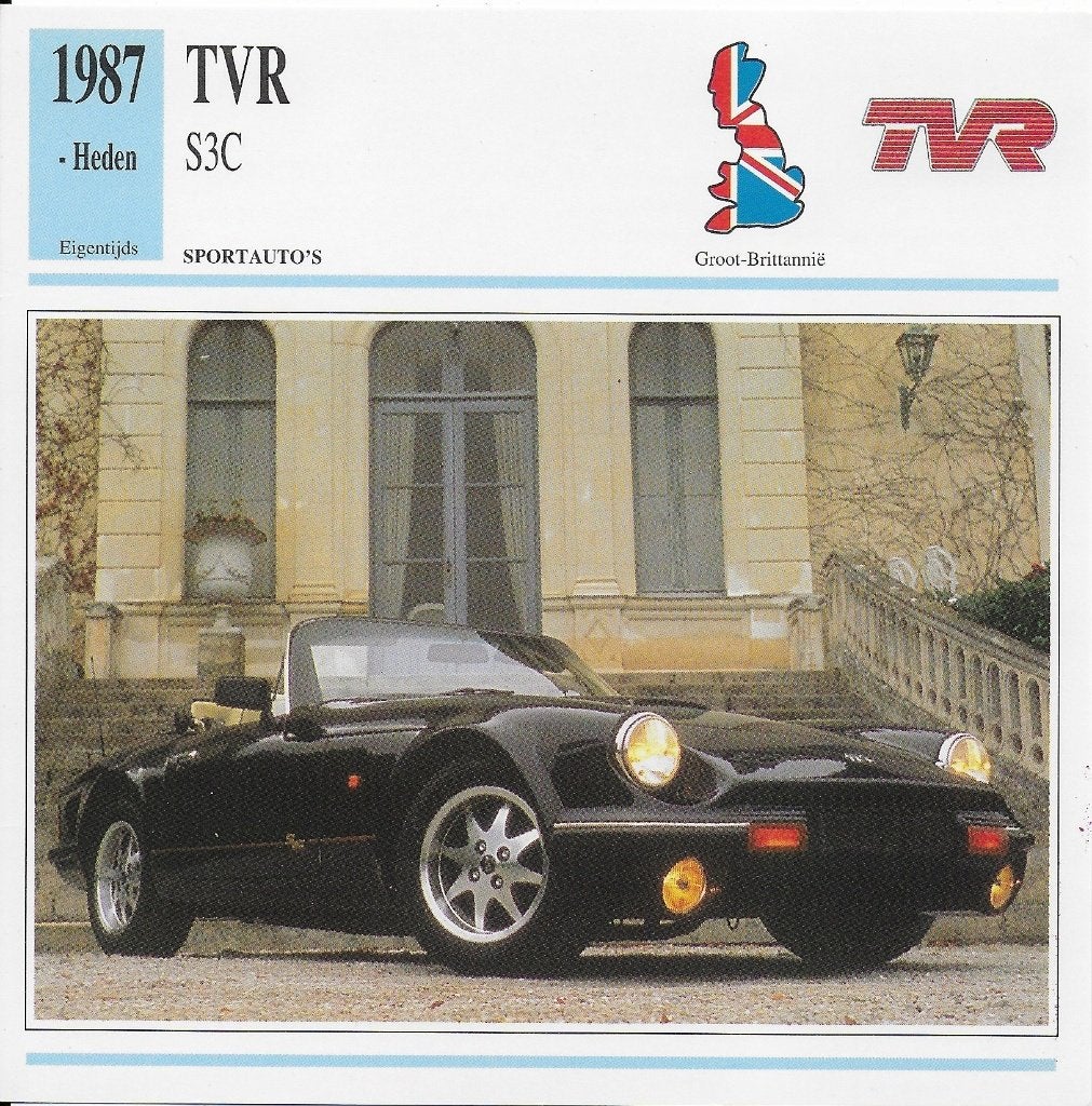 Ma732 autokaart tvr s3c (1987 ), Ophalen of Verzenden, Zo goed als nieuw, Auto's