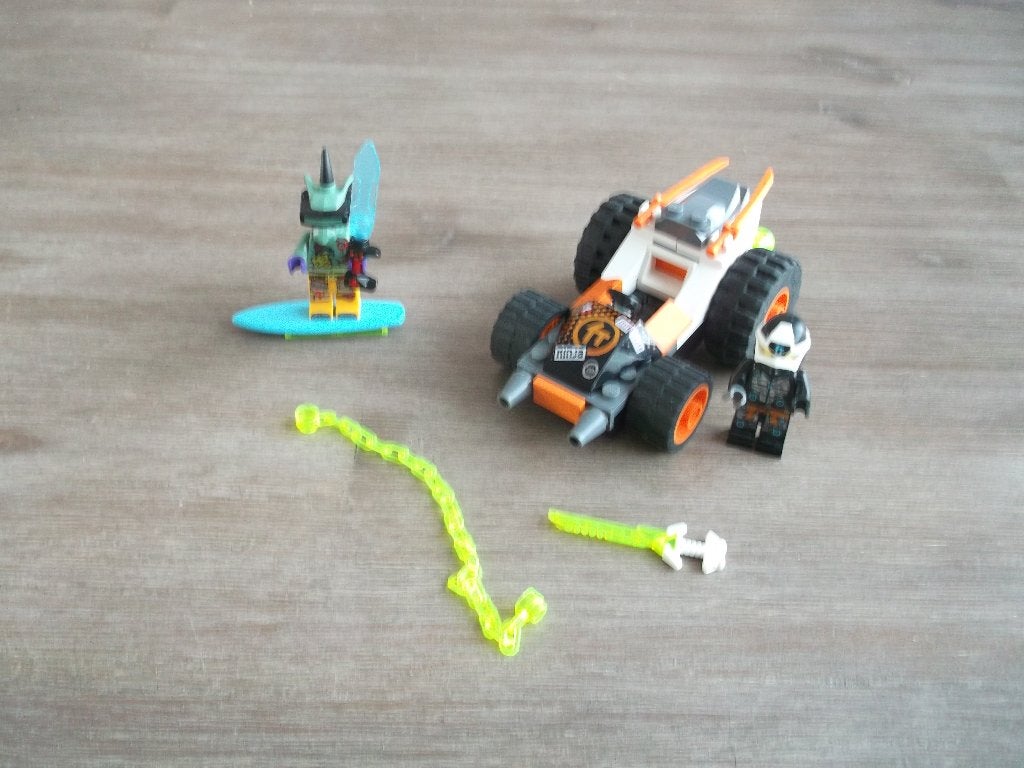 lego ninjago 71706 cole's speeder car (2020), Ophalen of Verzenden, Gebruikt, Complete set, Lego