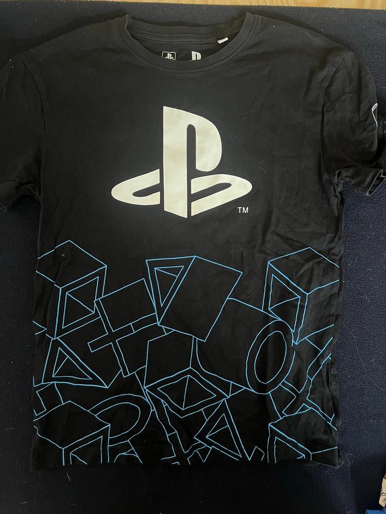 PlayStation T-shirt Zwart Maat 146-152 (11-12 jaar), Kinderen en Baby's, Kinderkleding | Maat 146, Ophalen of Verzenden, Gebruikt