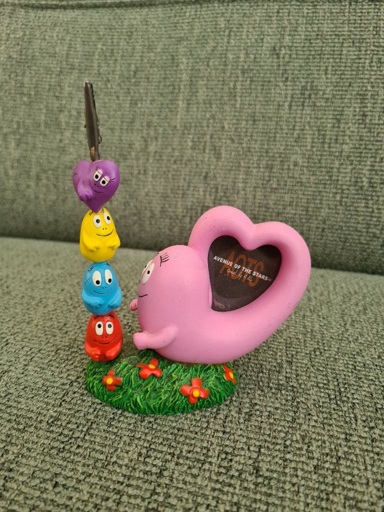 Imagine Factory Barbapapa fotolijstje en notitiehouder beeld, Ophalen of Verzenden, Zo goed als nieuw, Overige typen