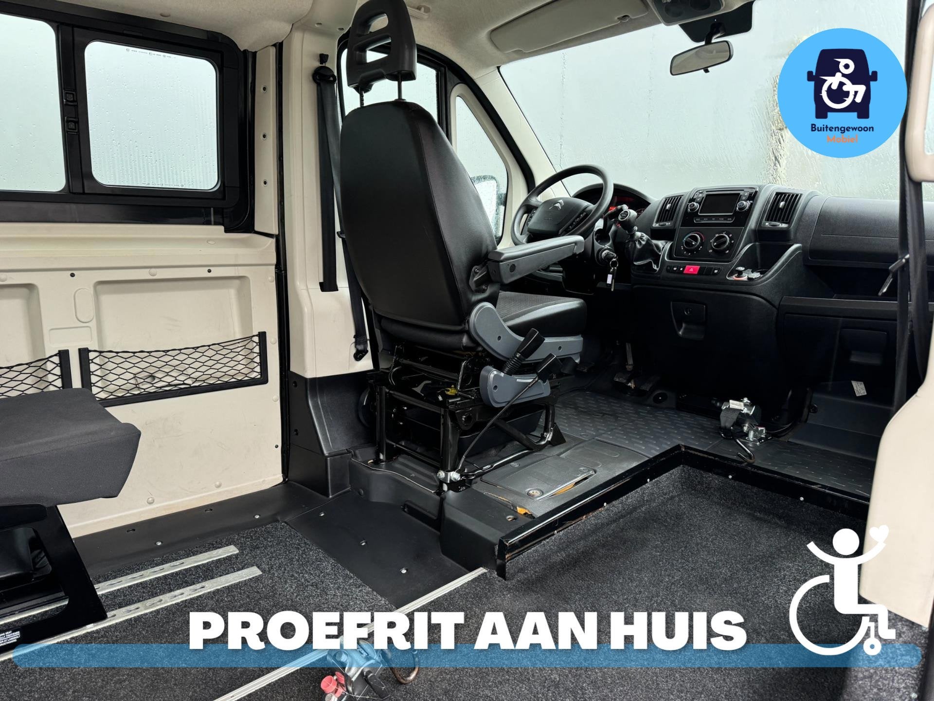 Citroen Jumper Rolstoelbus Rolstoel Voorin | Cruise control, Voorwielaandrijving, 12 maanden, Gebruikt, Zwart