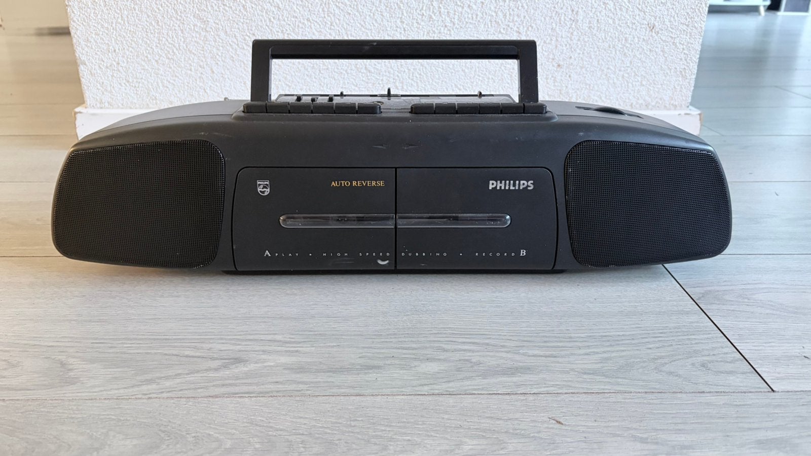 Vintage Philips D8268 Cassette Recorder Boombox Radio Werkt!, Ophalen of Verzenden, Zo goed als nieuw, Met cd-speler