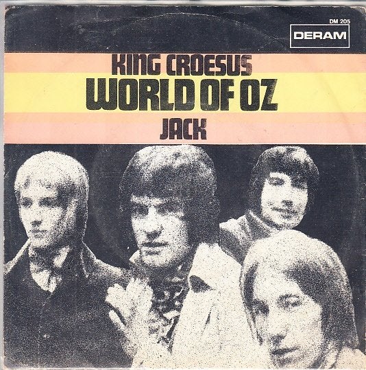 king croesus - world of oz  (1968)  gele hoes, 7 inch, Single, Ophalen of Verzenden, Pop