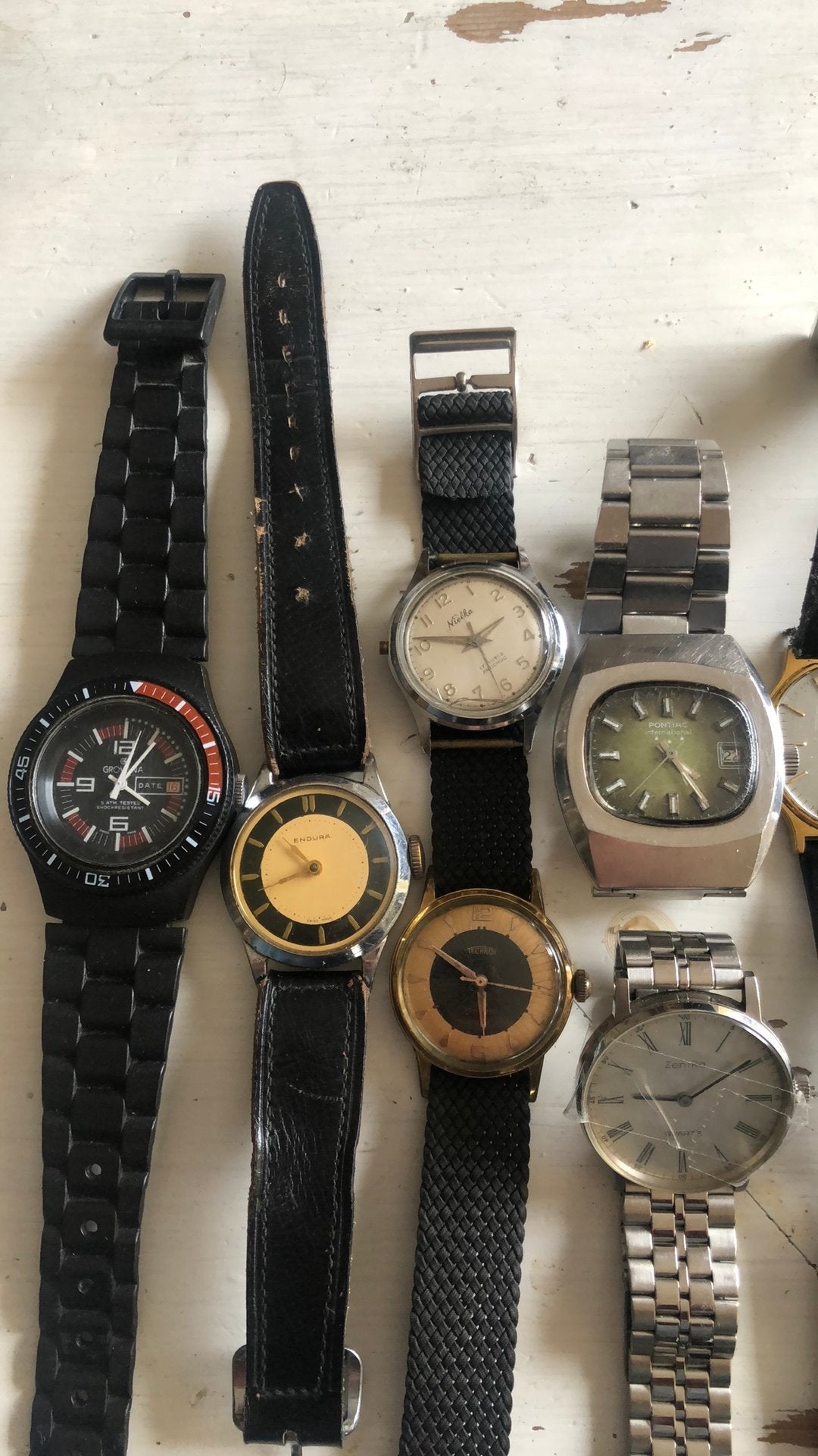 Vintage heren horloge’s, Ophalen of Verzenden, Staal, Overige merken, 1960 of later