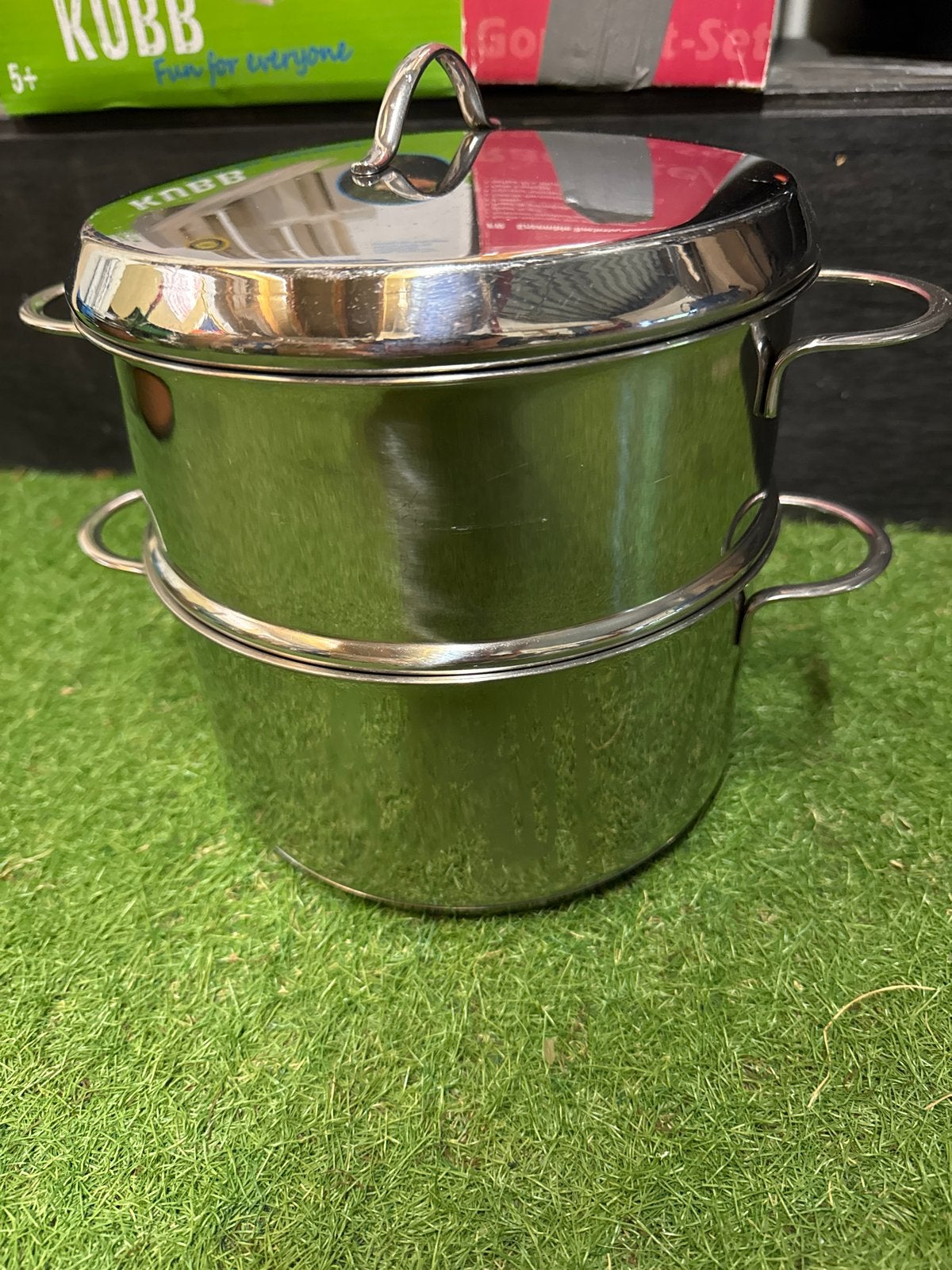 RVS Aardappel Stoompan - Gezond Koken, Ophalen, Gebruikt, Met deksel, Rvs