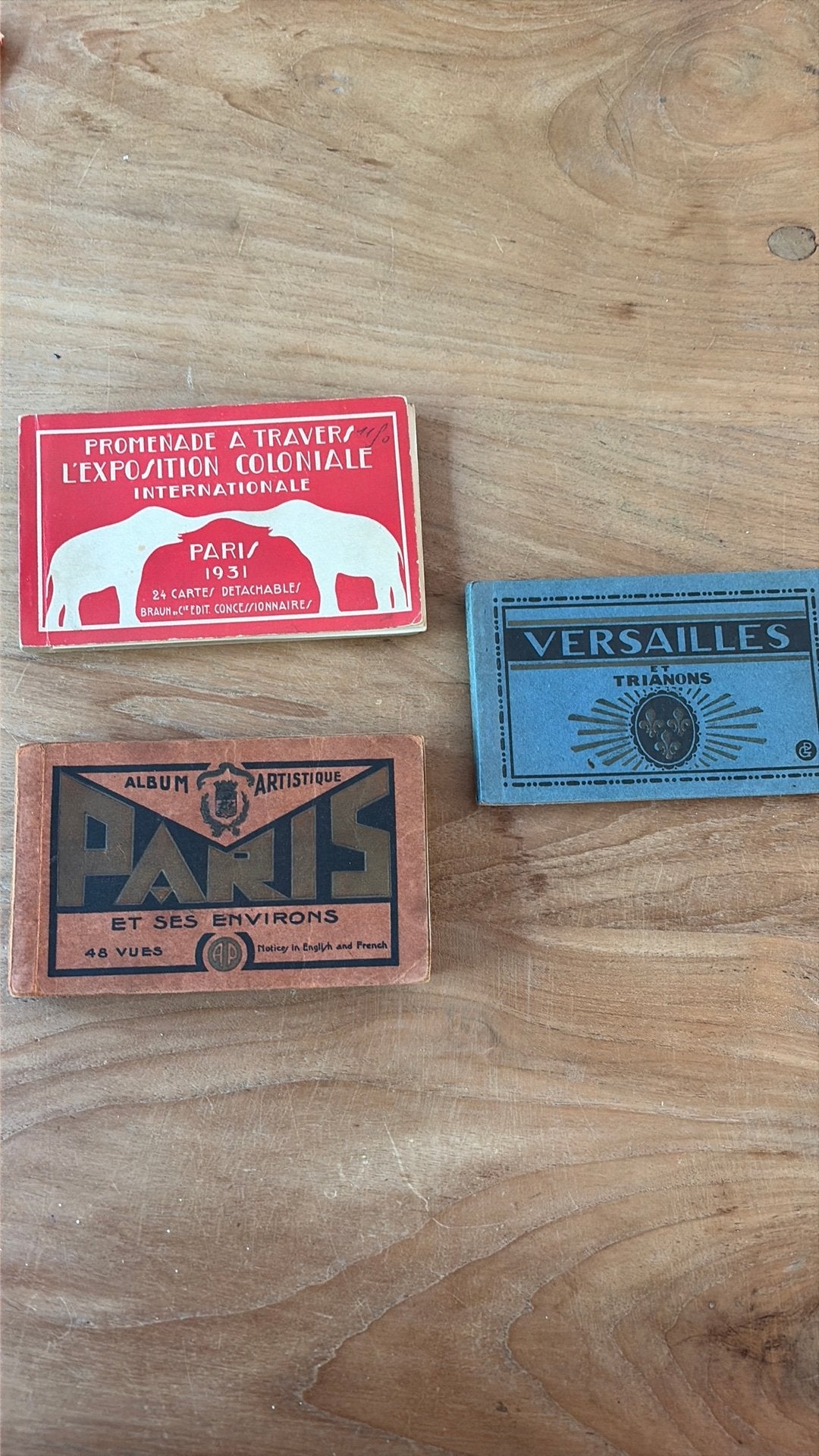 vintage Franse souvenirboekjes Parijs 1931Versailles & Album, Verzamelen, Ophalen of Verzenden, 1920 tot 1940, Ongelopen, Frankrijk