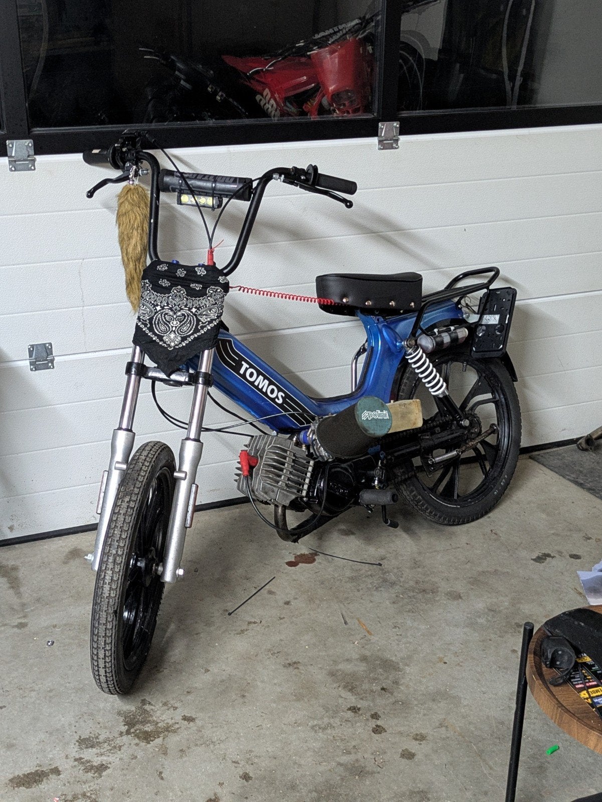 Tomos 72cc blouw kenteken, Fietsen en Brommers, Ophalen