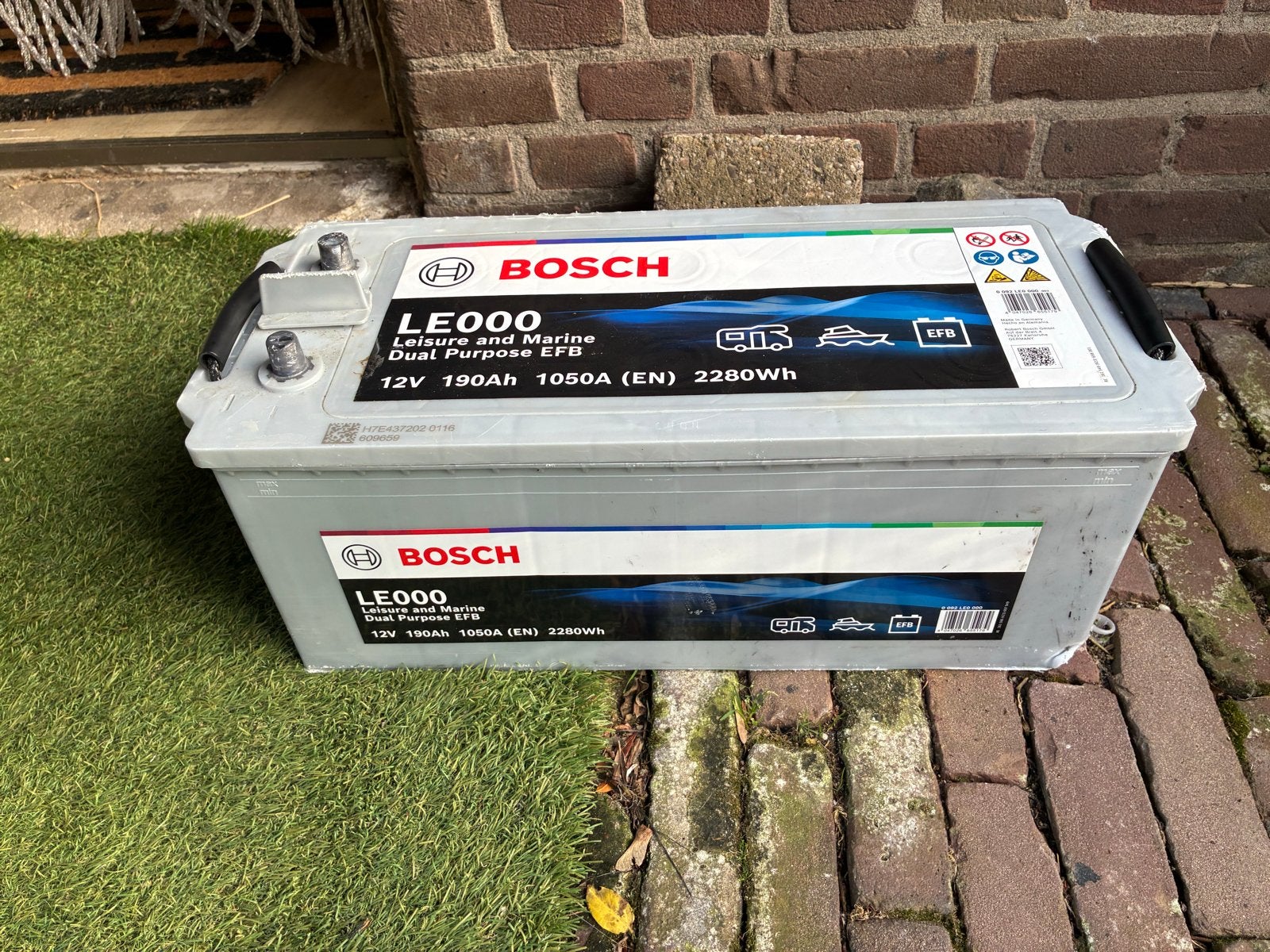 Bosch LE000 190Ah Leisure en Marine accu, Ophalen of Verzenden, Gebruikt, Universele onderdelen