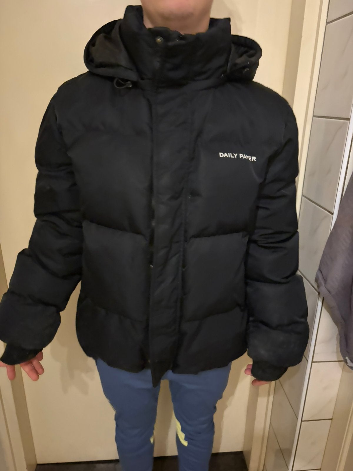 Daily paper jas, Kleding | Heren, Ophalen of Verzenden, Zo goed als nieuw, Zwart
