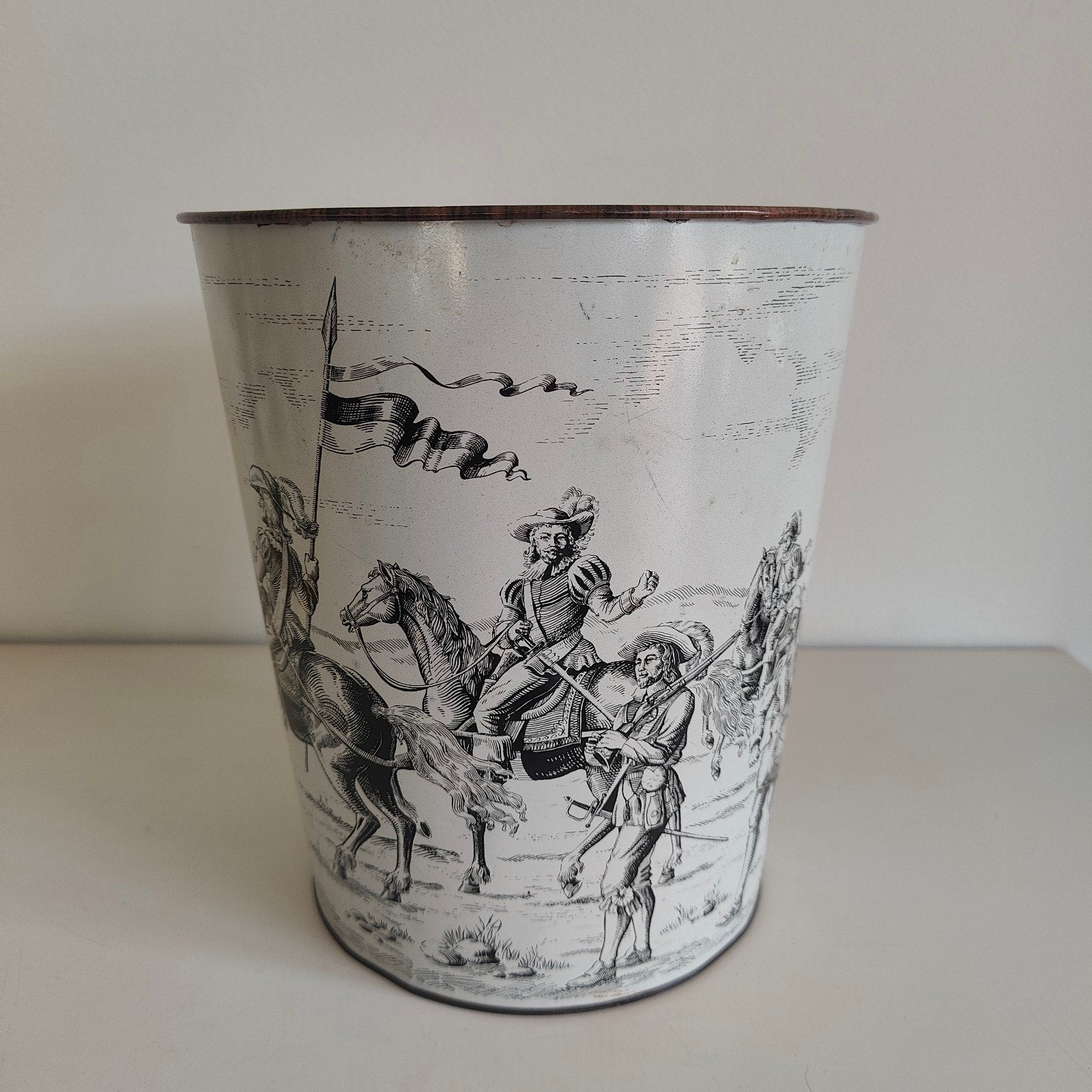 Vintage Tomado prullenbak jaren 60 Ridders Cavalerie, Ophalen of Verzenden, Huis en Inrichting