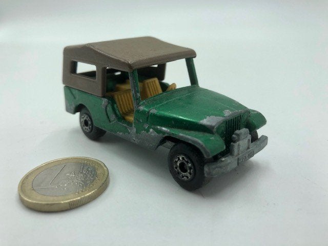 Jeep CJ6 Groen, Matchbox SuperFast by Lesney, Ophalen of Verzenden, Gebruikt, Auto