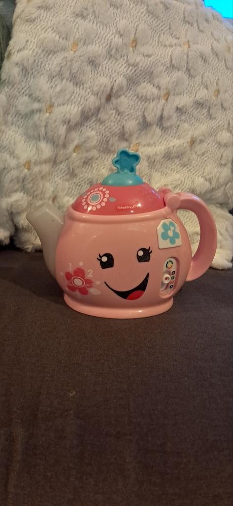 Fisher-Price Muzikale Theepot met Geluid, Kinderen en Baby's, Speelgoed | Fisher-Price, Ophalen of Verzenden, Gebruikt, Overige typen