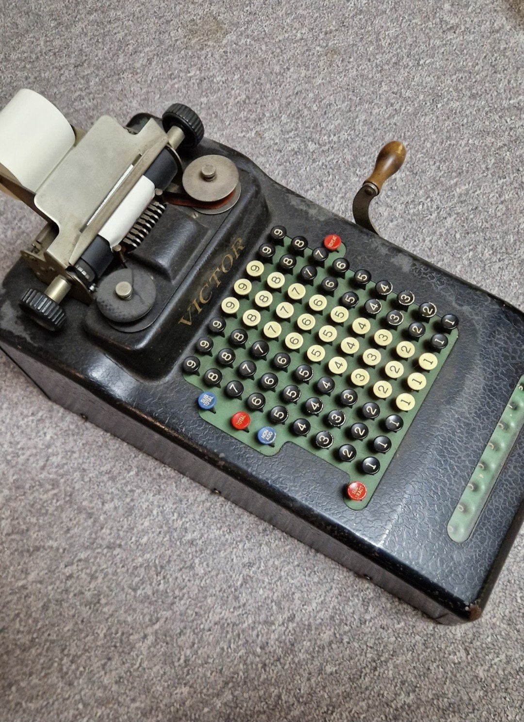 Vintage rekenmachine, Ophalen