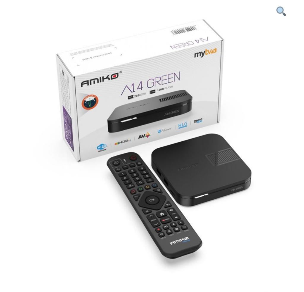 Amiko A14 Green Streaming UHD IPTV BOX 2026 Model, Nieuw, Ophalen of Verzenden, Amiko, Amiko