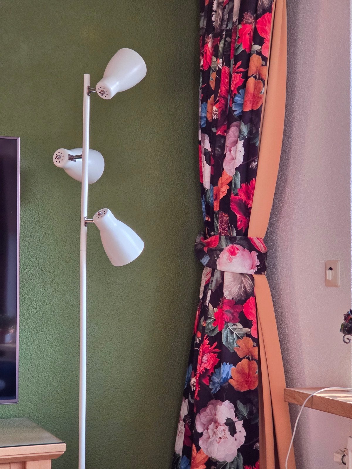 Zeer luxe velours gordijnen met bloemenprint, verduisterend, Fluweel, Ophalen of Verzenden, Gebruikt, Overgordijn