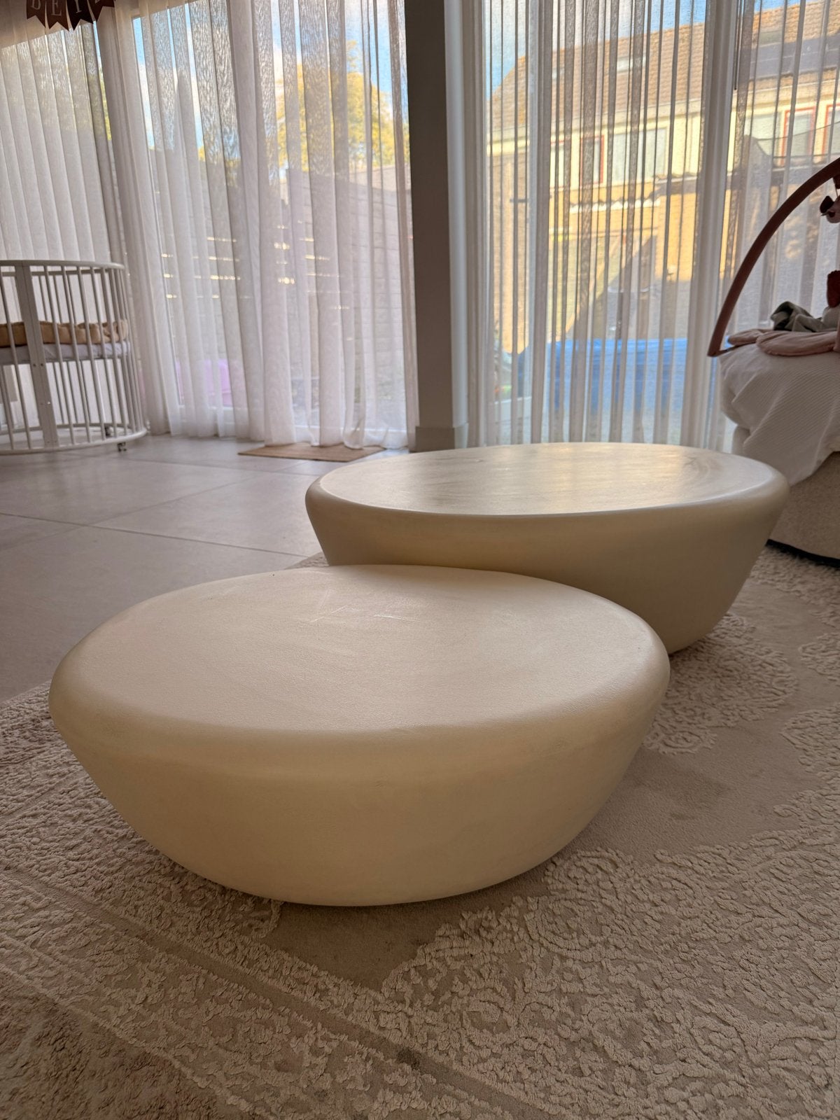 2 Organische Salontafels - Giga Meubel Xavi Beige