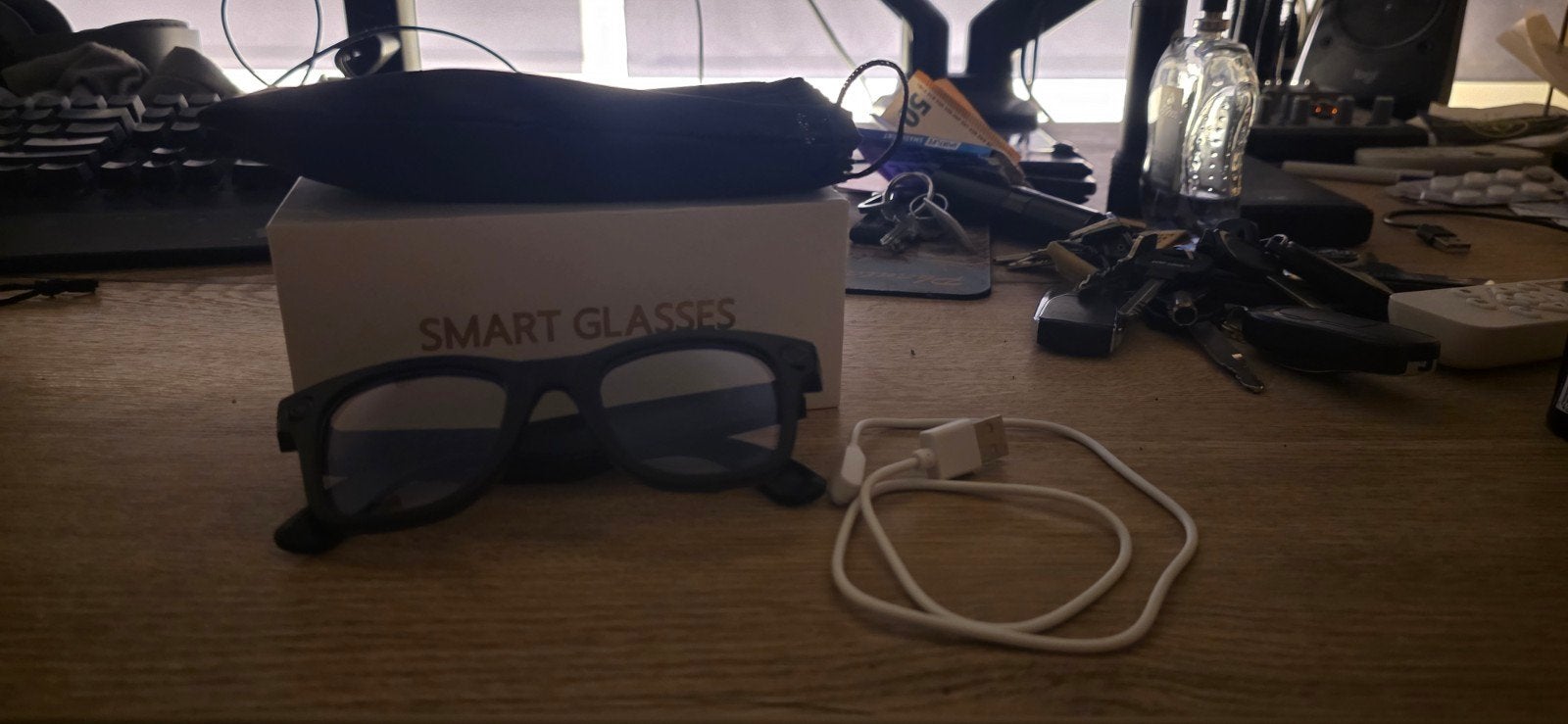 AI Smart (zonne)bril, Sieraden, Tassen en Uiterlijk, Overige merken, Zwart, Ophalen of Verzenden, Zo goed als nieuw
