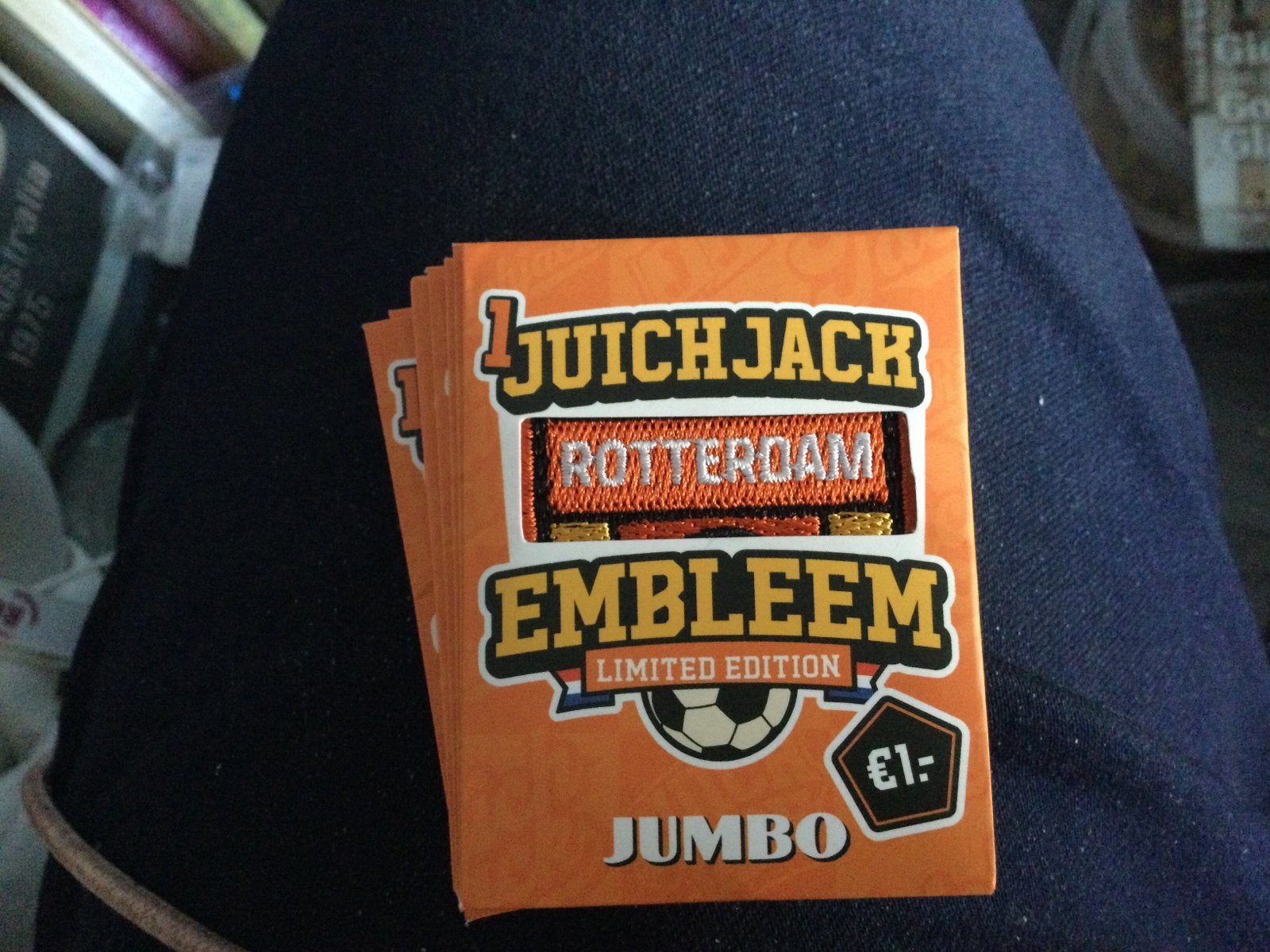 1 x juich Embleem Rotterdam Limited Edition, Ophalen of Verzenden, Winkel, Super of Benzinepomp, Zegels, Bonnen of Punten
