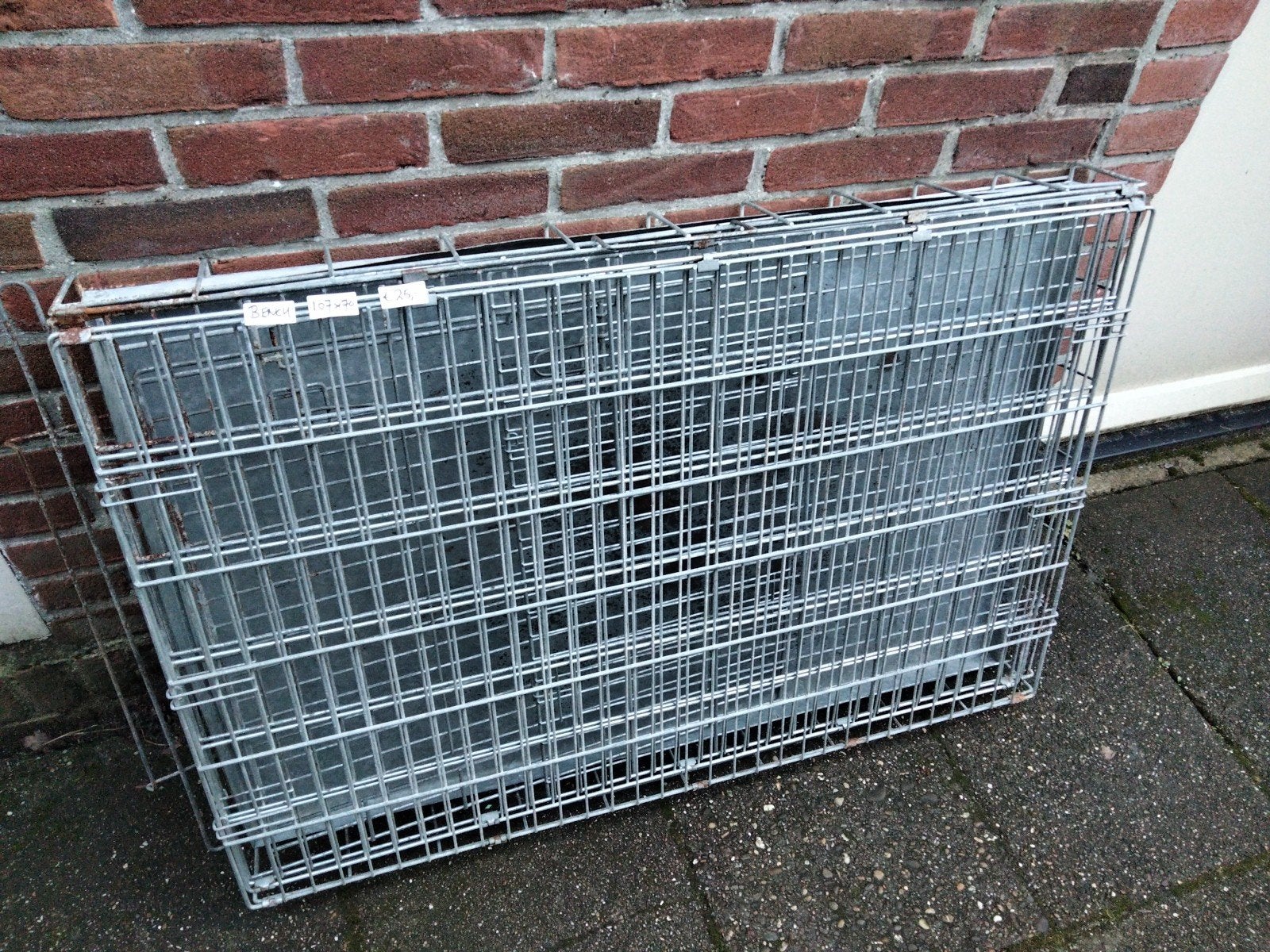 bench 107x70 cm, Dieren en Toebehoren, Ophalen, Gebruikt, 65 tot 100 cm, Hondenhok