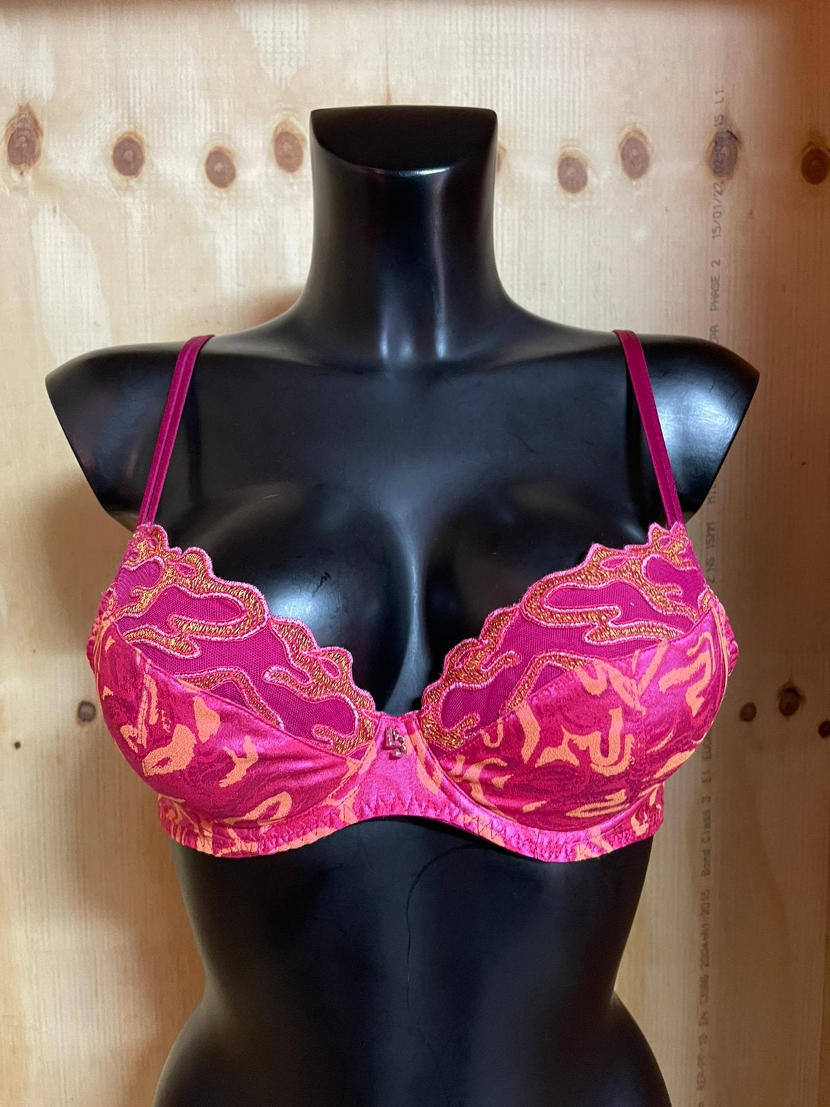 Louisa bracq push up bh 75b model vortex, Verzenden, Roze, BH