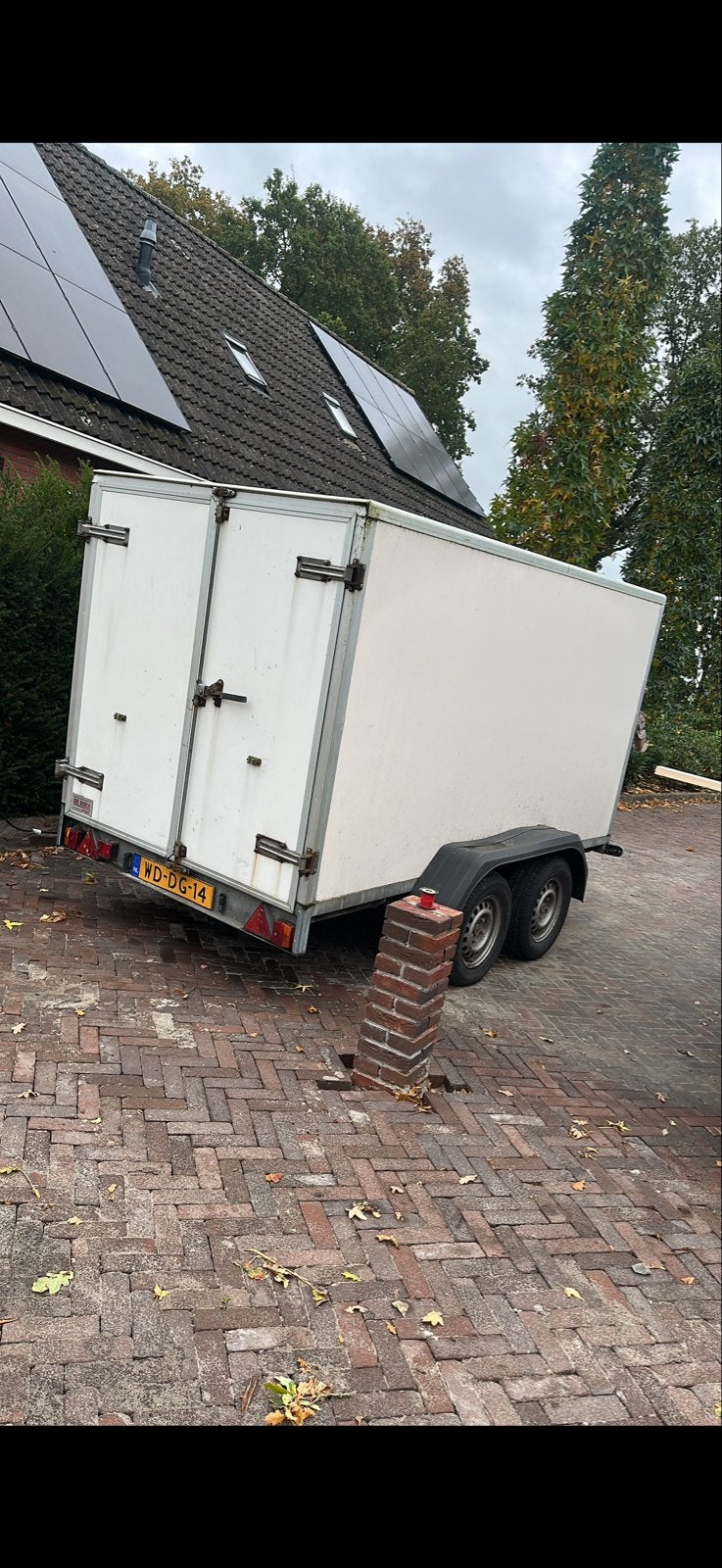 Anssems BS Gesloten Aanhangwagen met Lier, Ophalen of Verzenden, Gebruikt