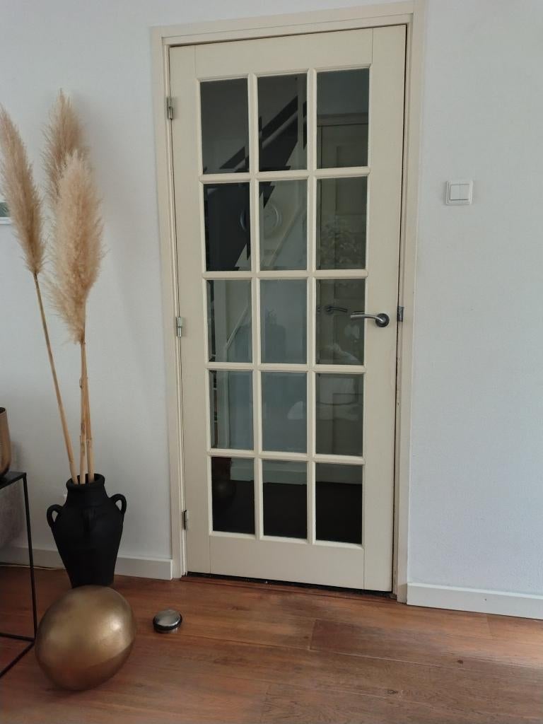 Huiskamer deur, Huis en Inrichting, Stoelen, Ophalen, Gebruikt, Wit, Eén