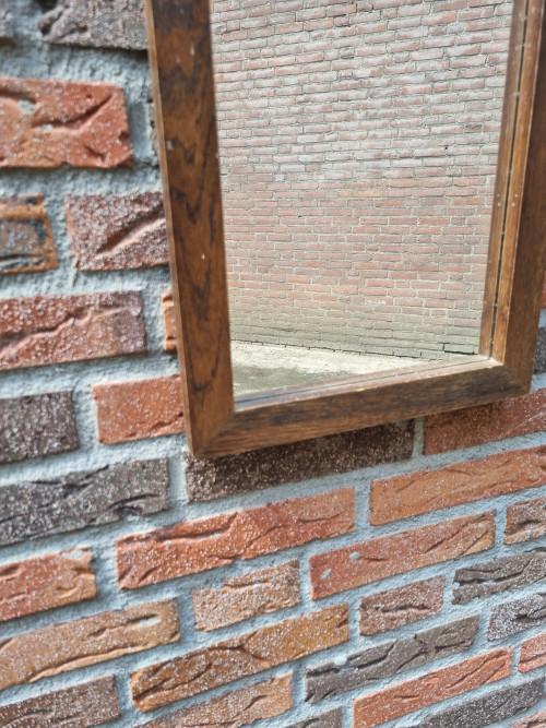spiegel vintage eikenhout langwerpig, Ophalen of Verzenden, 'T Olde Gre-j, Info@toldegrej.nl, Endepoelstraat 20f Didam