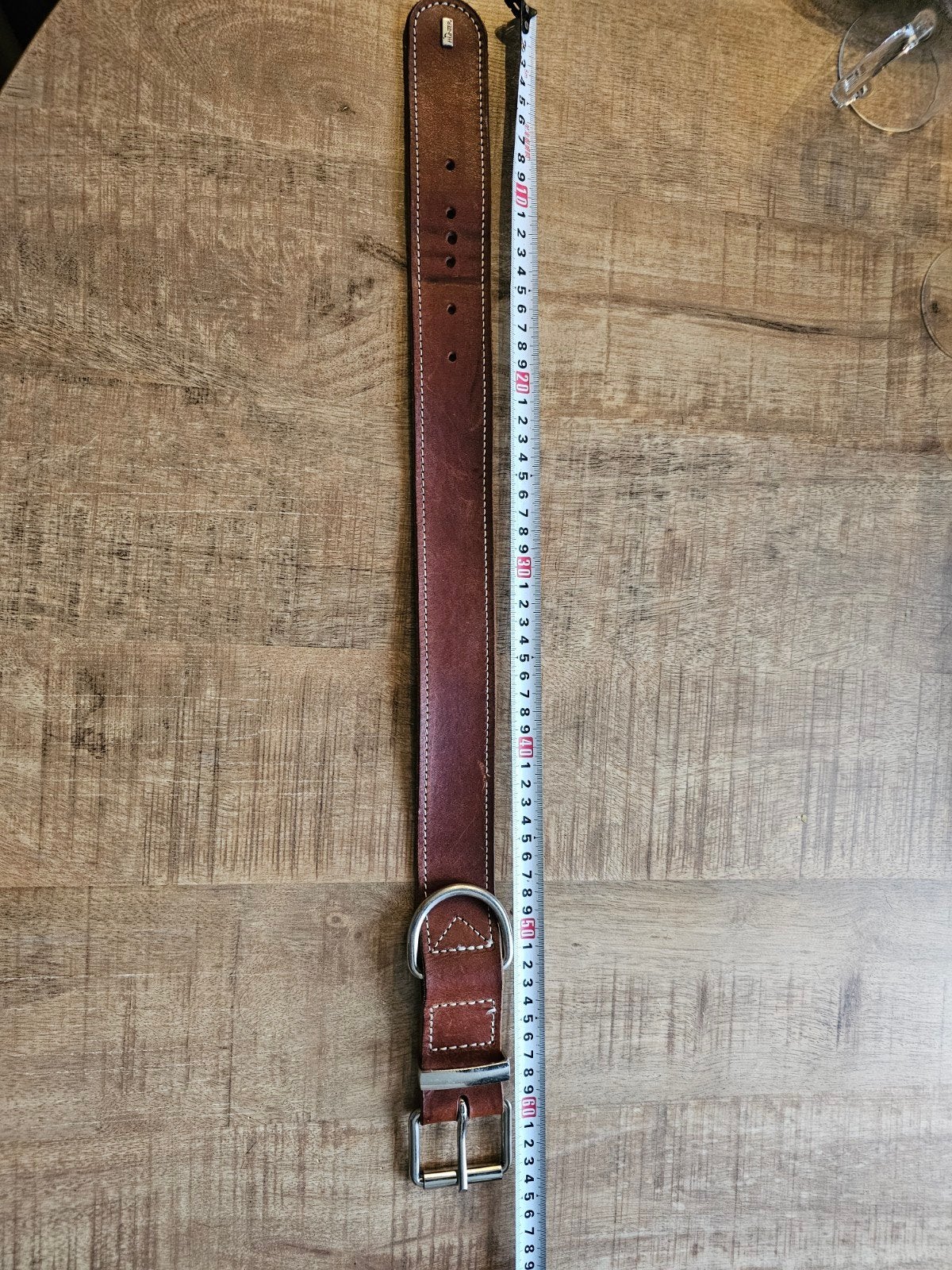 leren halsband voor hond, Ophalen, Zo goed als nieuw