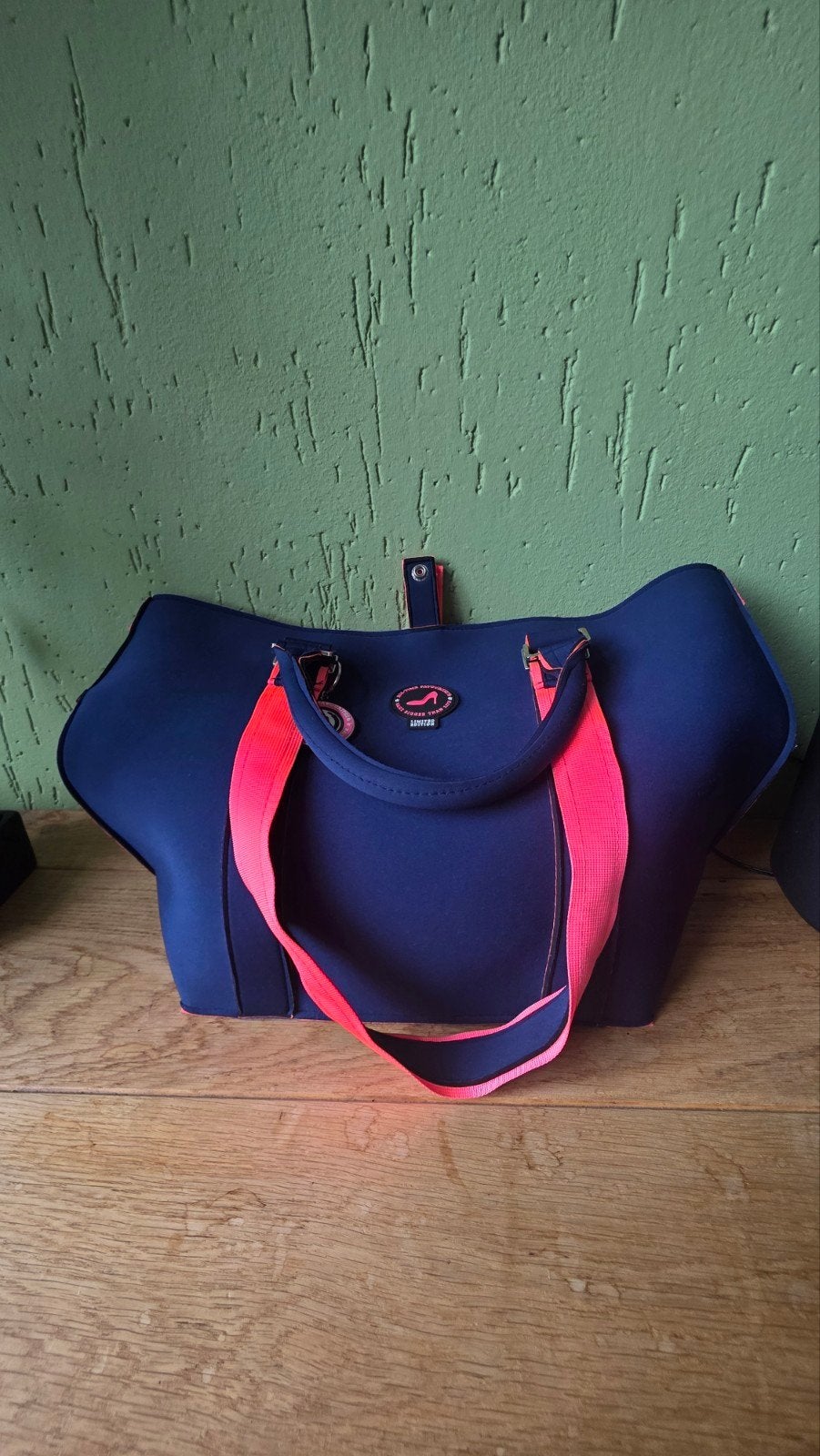 All Time Favourites shopper met toilettas, Sieraden, Tassen en Uiterlijk, Ophalen of Verzenden, Zo goed als nieuw, Blauw, Shopper