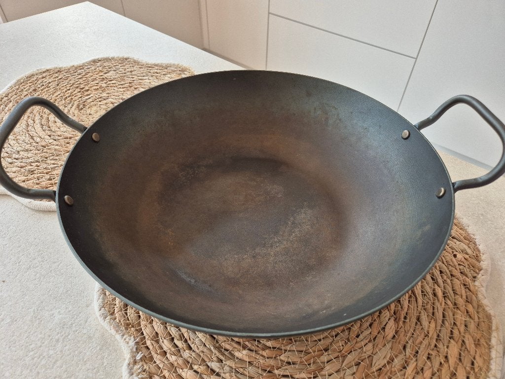 Skottsberg Wadjan plaatstaal, Gietijzer, Met handvatten, Ophalen of Verzenden, Zo goed als nieuw