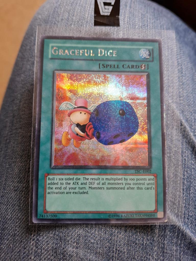 Graceful Dice  TSC  Secret Rare, Ophalen of Verzenden, Gebruikt, Losse kaart, Foil